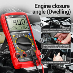 ANENG SZ26 DC/AC voltage measurements for electrical system assessment