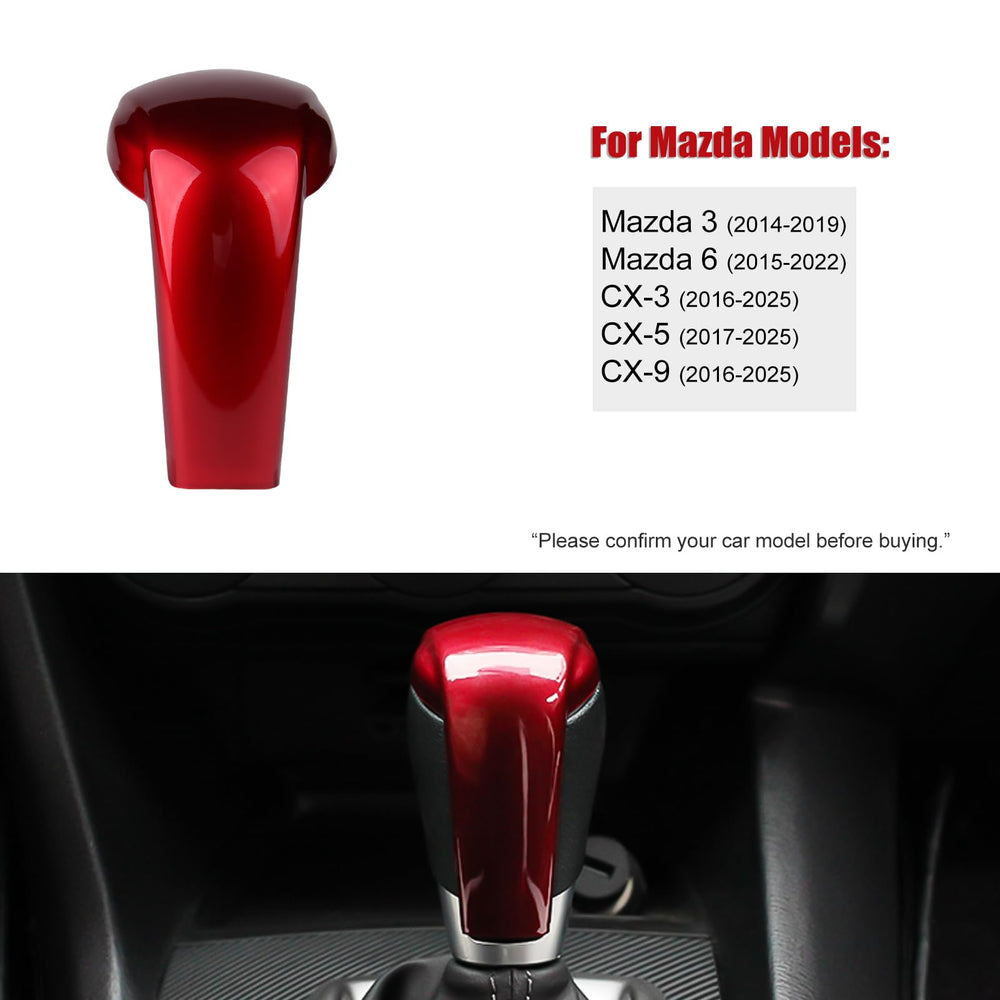 ANFOKAS ABS red knob cover provides glossy protection against wear.