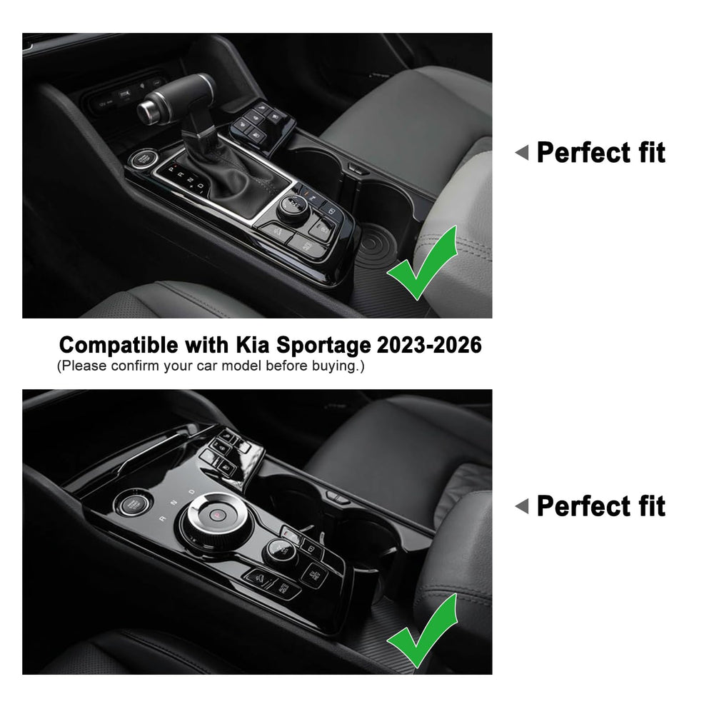 ANFOKAS anti-slip mats prevent items from sliding on the Kia Sportage NQ5 armrest area.