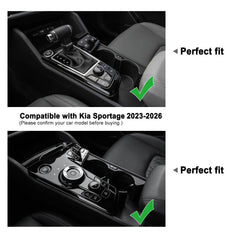 ANFOKAS anti-slip mats prevent items from sliding on the Kia Sportage NQ5 armrest area.