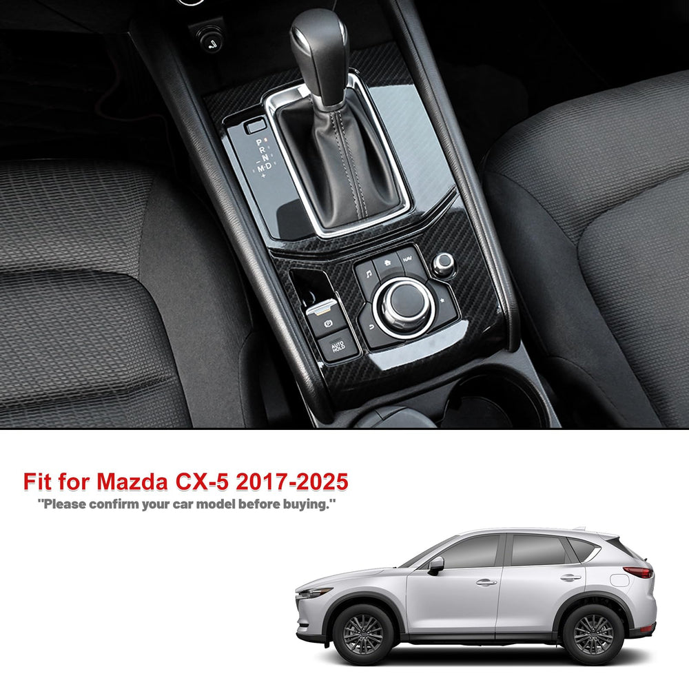 ANFOKAS Mazda CX-5 gear panel trim updates the interior with a rugged look.