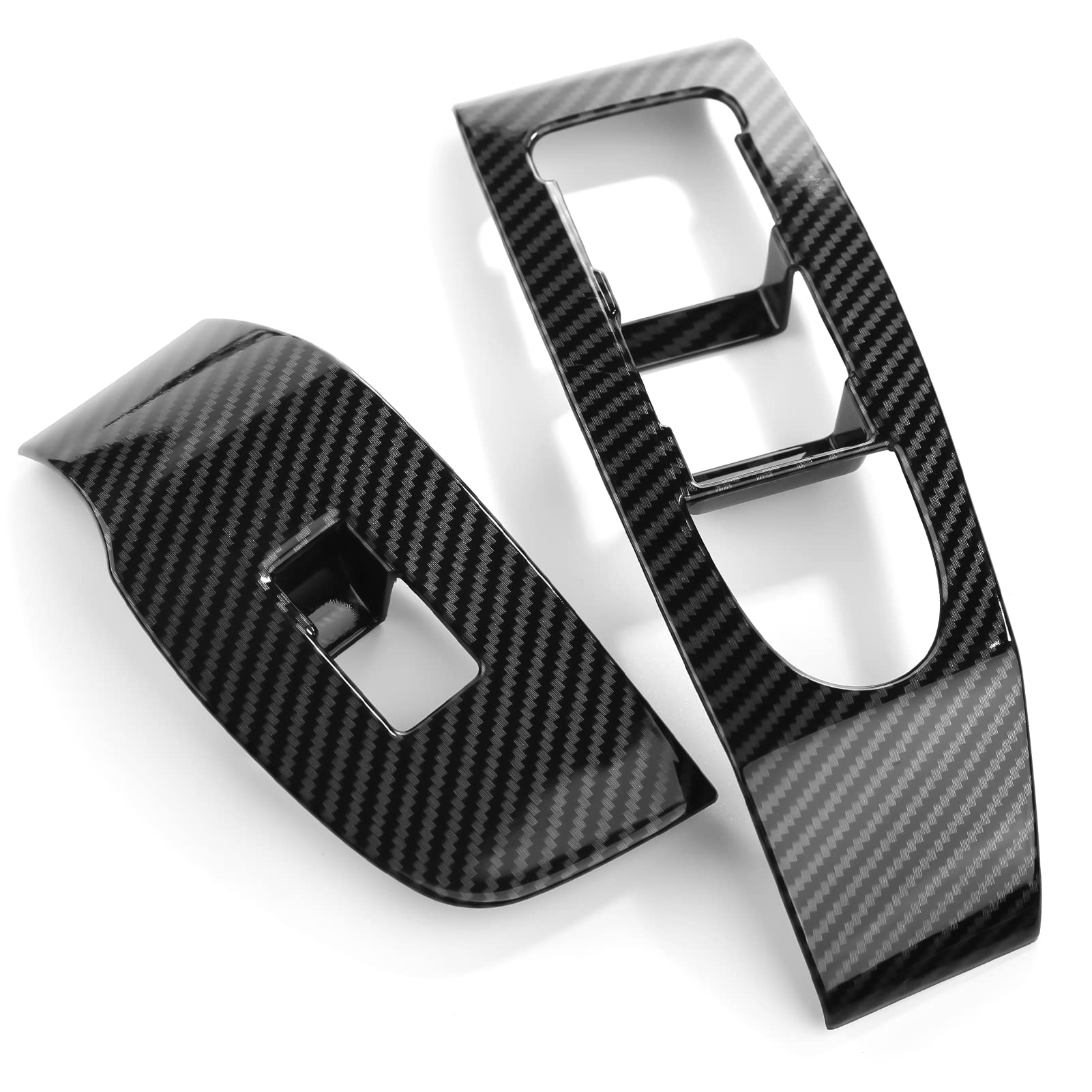 ANFOKAS carbon fiber look adds sporty accents to Mazda3 CX-30 dash and console.