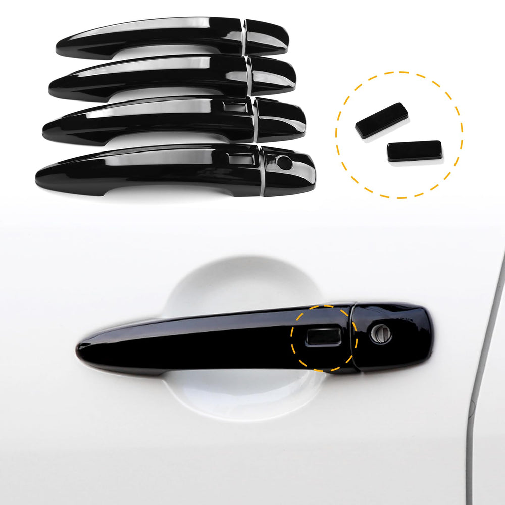 ANFOKAS 4-piece glossy black handle covers for Nissan Altima styling