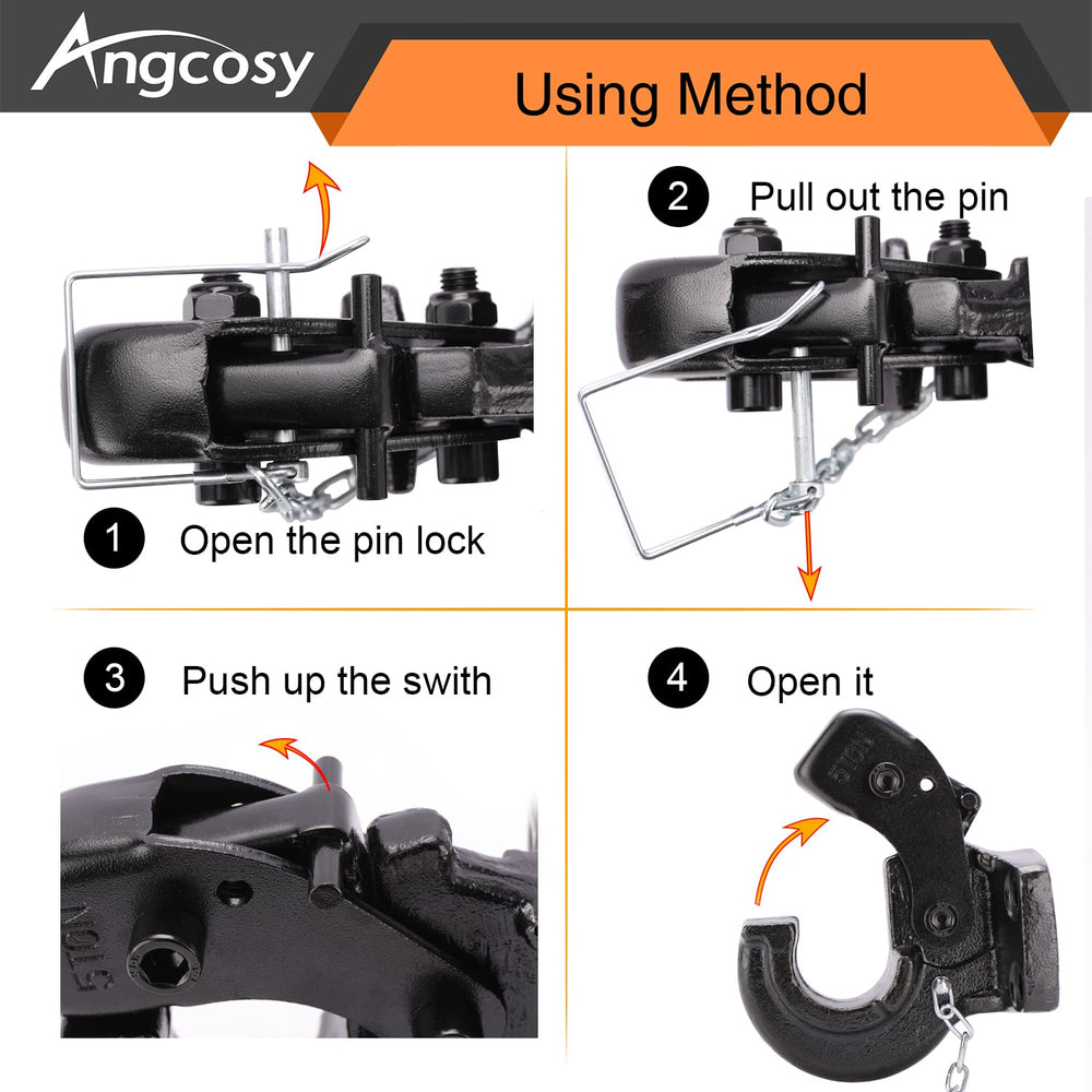 ANGCOSY anti-rust black finish resists corrosion in tough environments.
