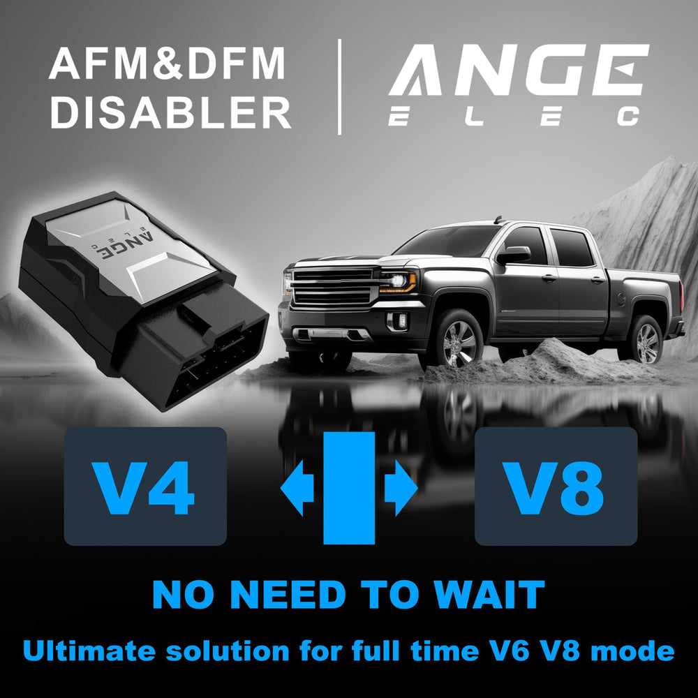 ANGE ELEC AG001 Pro AFM Disabler OBDII connector close-up enabling safe connection.