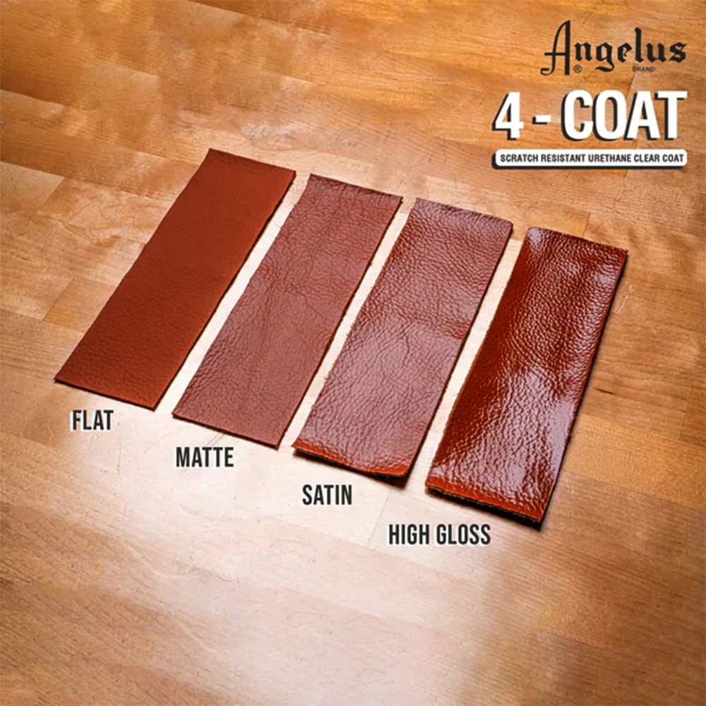 Angelus 4-Coat Finisher label close-up helps quick product identification for projects.