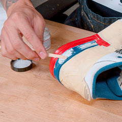 Angelus Leather Filler car seat repair demonstrates seamless restoration for automotive interiors.