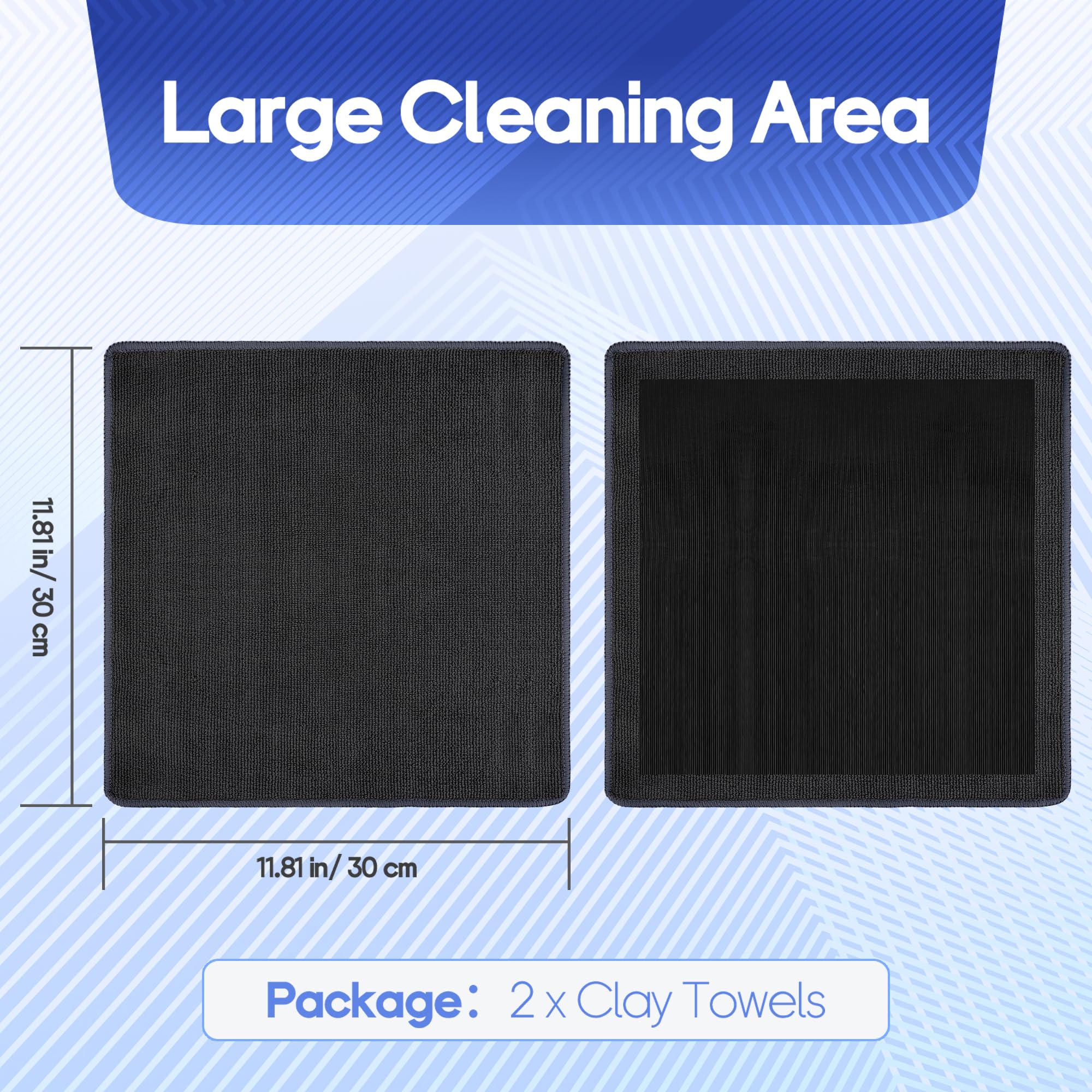 Anglekai clay towel demonstrates strong dust adsorption for quick detailing.