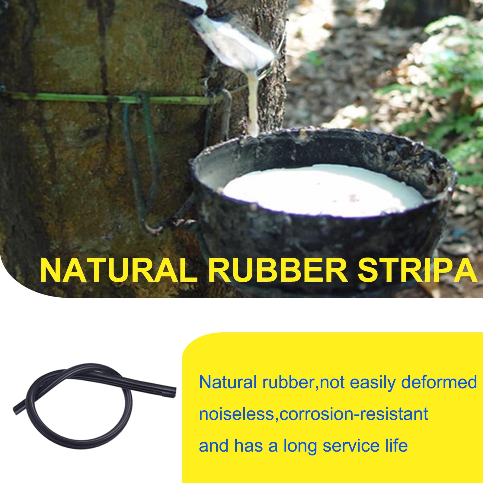 ANIKLUIM natural rubber material close-up highlighting flexibility and resilience