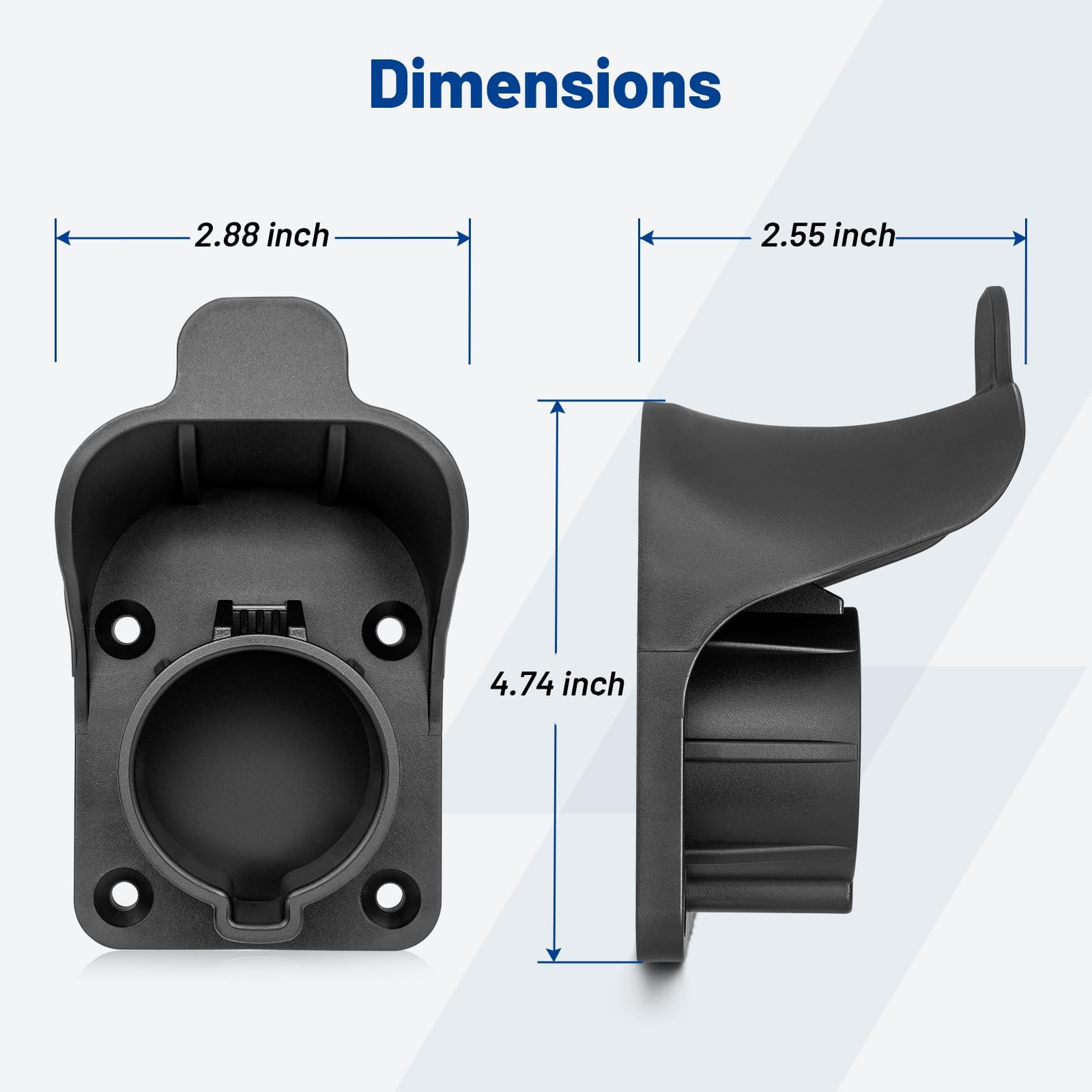 Anina EV Charger Holder for indoor/outdoor use with durable PA material.