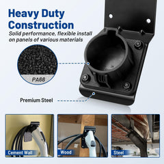 Anina EV Charger Holder steel bracket provides strong support.
