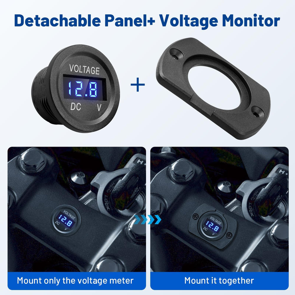 Anina voltmeter 29mm panel mount kit for quick, clean installation
