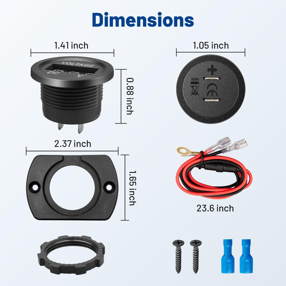 Anina voltmeter as a diagnostic aid to help extend battery life