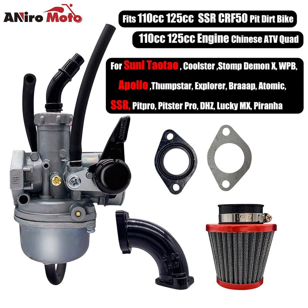 Aniro Moto 110cc-125cc fitment guide ensures broad compatibility.