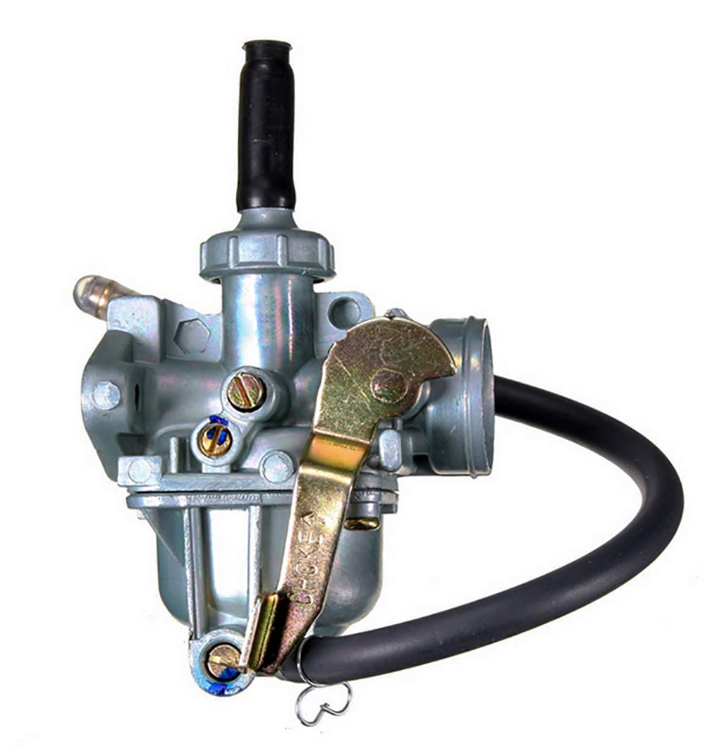 Aniro Moto CRF50 carburetor front view shows precise fit for Honda and XR50 engines.