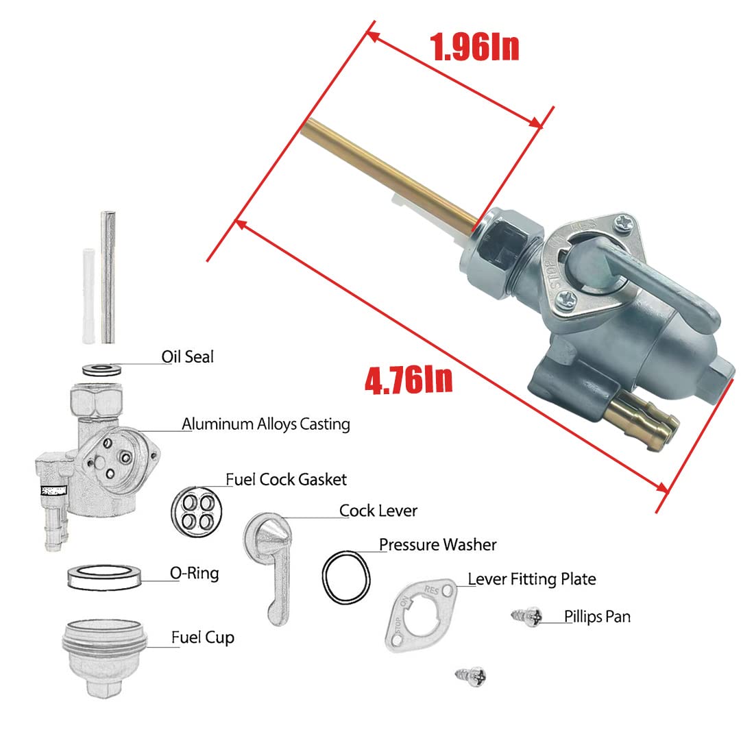 Aniro Moto petcock for SL350K supports dependable fuel supply on long rides
