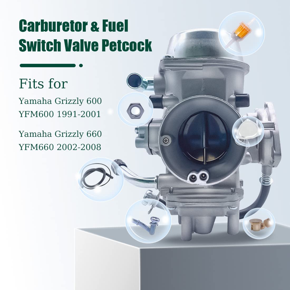 Aniro Moto YFM660 carburetor kit improves throttle response for Grizzly 660
