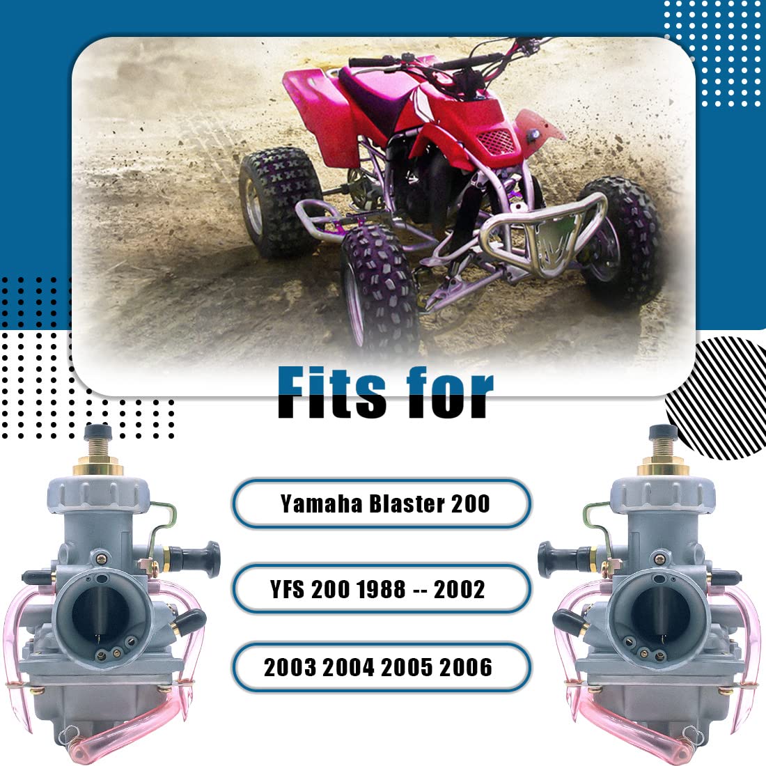 Aniro Moto YFS200 carburetor fit demonstrates wide compatibility for Yamaha riders