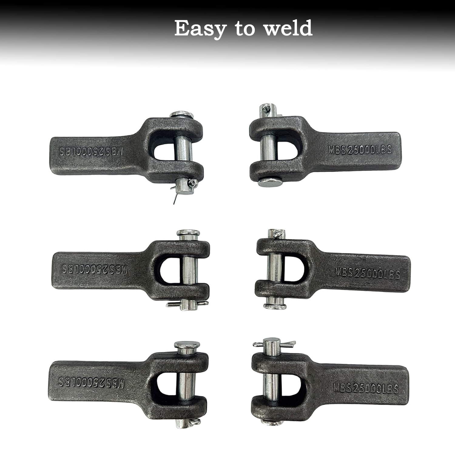 ANISUN safety chain anchor assembly closeup emphasizes robust weld-on design for long-term use