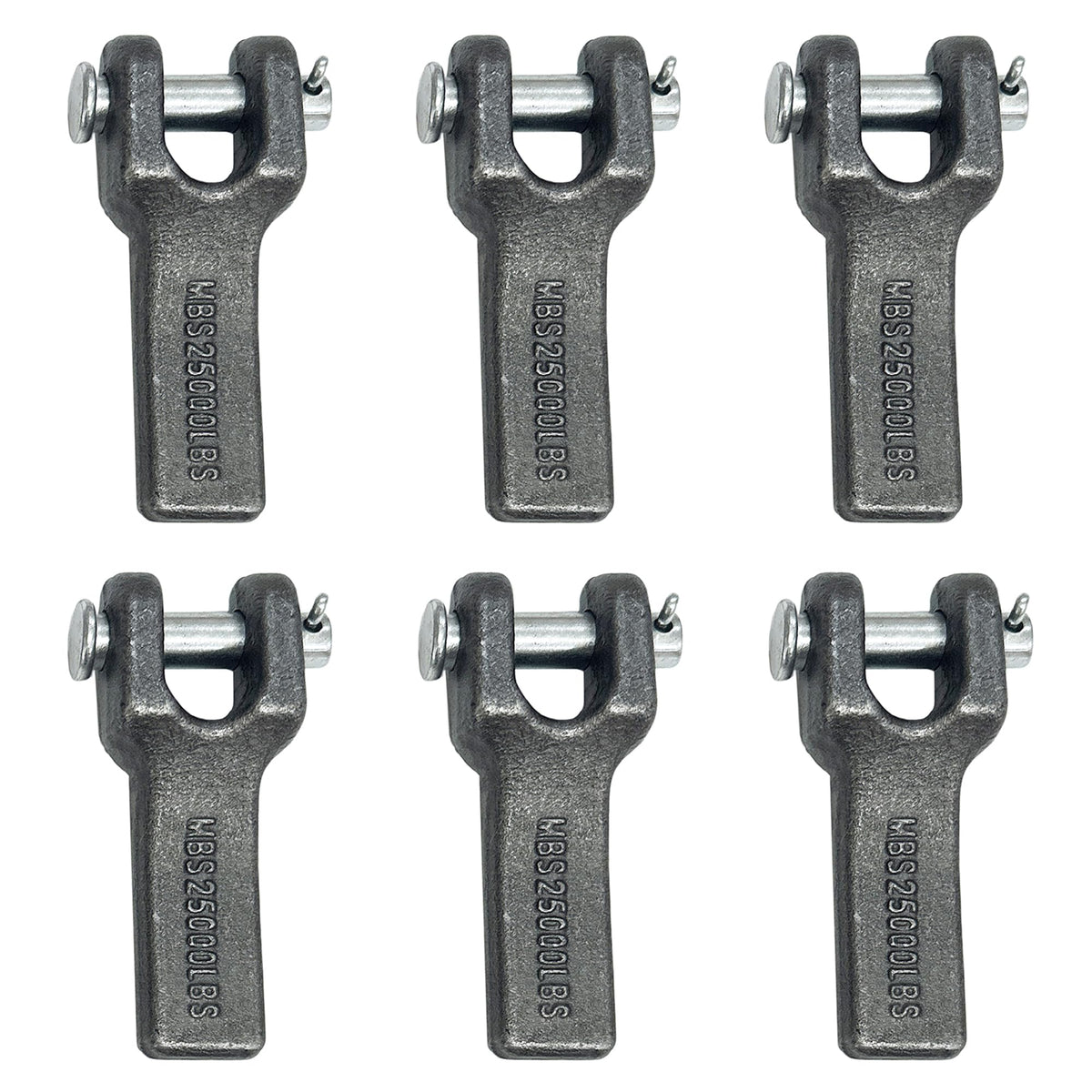 ANISUN weld-on safety chain anchor front view shows sturdy trailer mounting for secure towing
