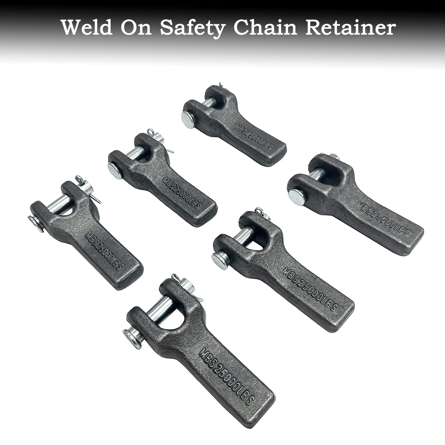 ANISUN weld-on anchor plate with pins highlights quick installation and chain replacement