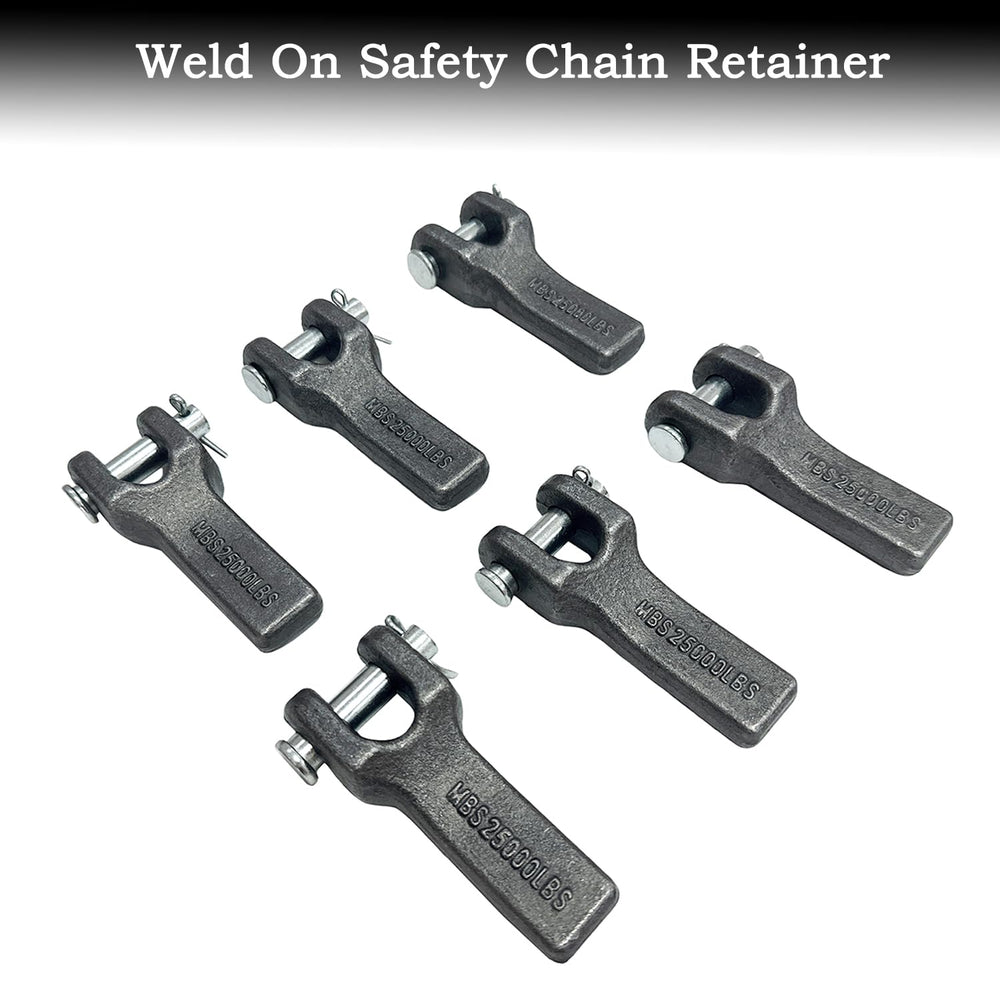 ANISUN weld-on anchor plate with pins highlights quick installation and chain replacement