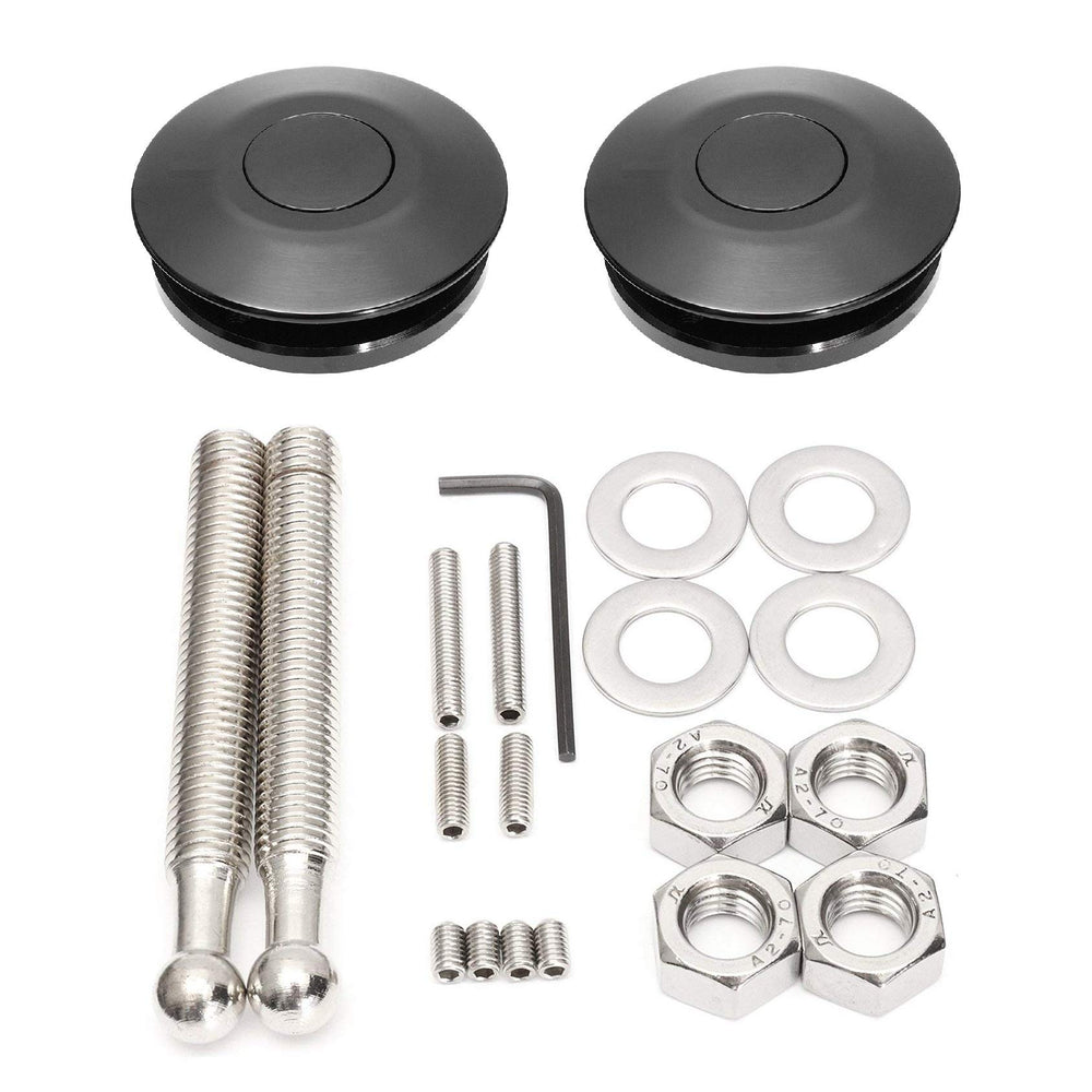 ANJOSHI 2Pack quick release latch on hood pin for secure hood panels during driving.