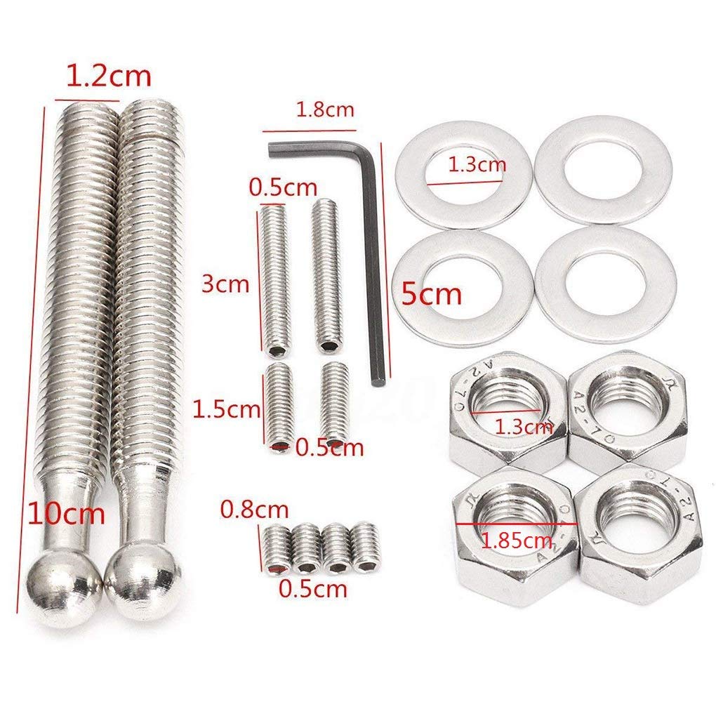 ANJOSHI aluminum alloy hood-latch assembly provides durable, smooth operation.