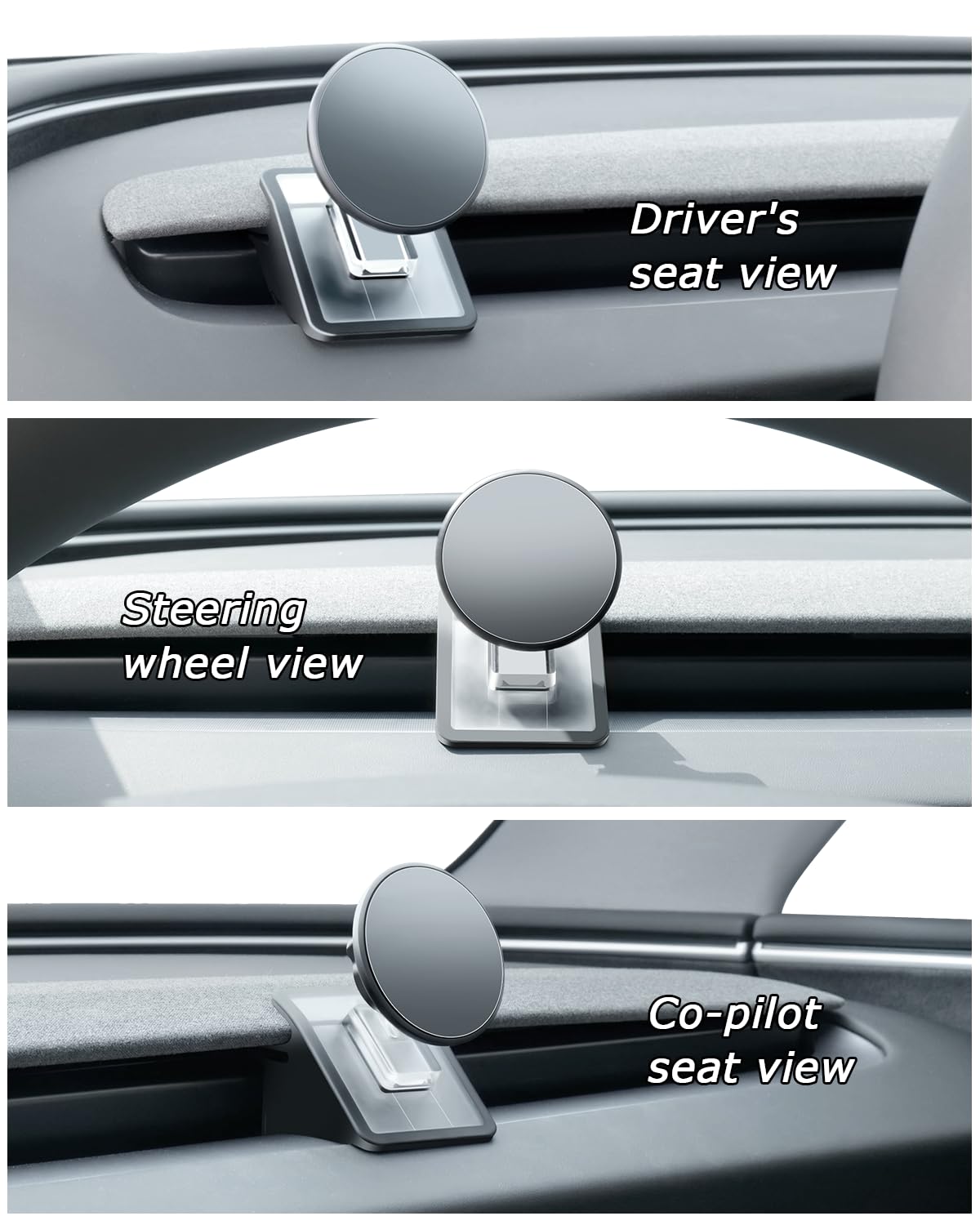 ANKEWAY magsafe compatible mount securely grips iPhone series.