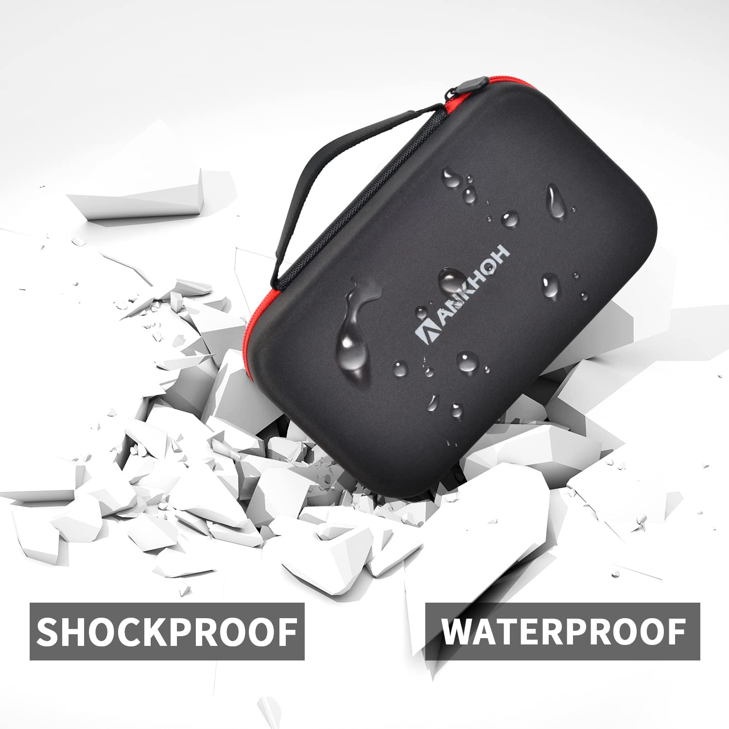 ANKHOH carrying case 360-degree zipper for easy opening and closing