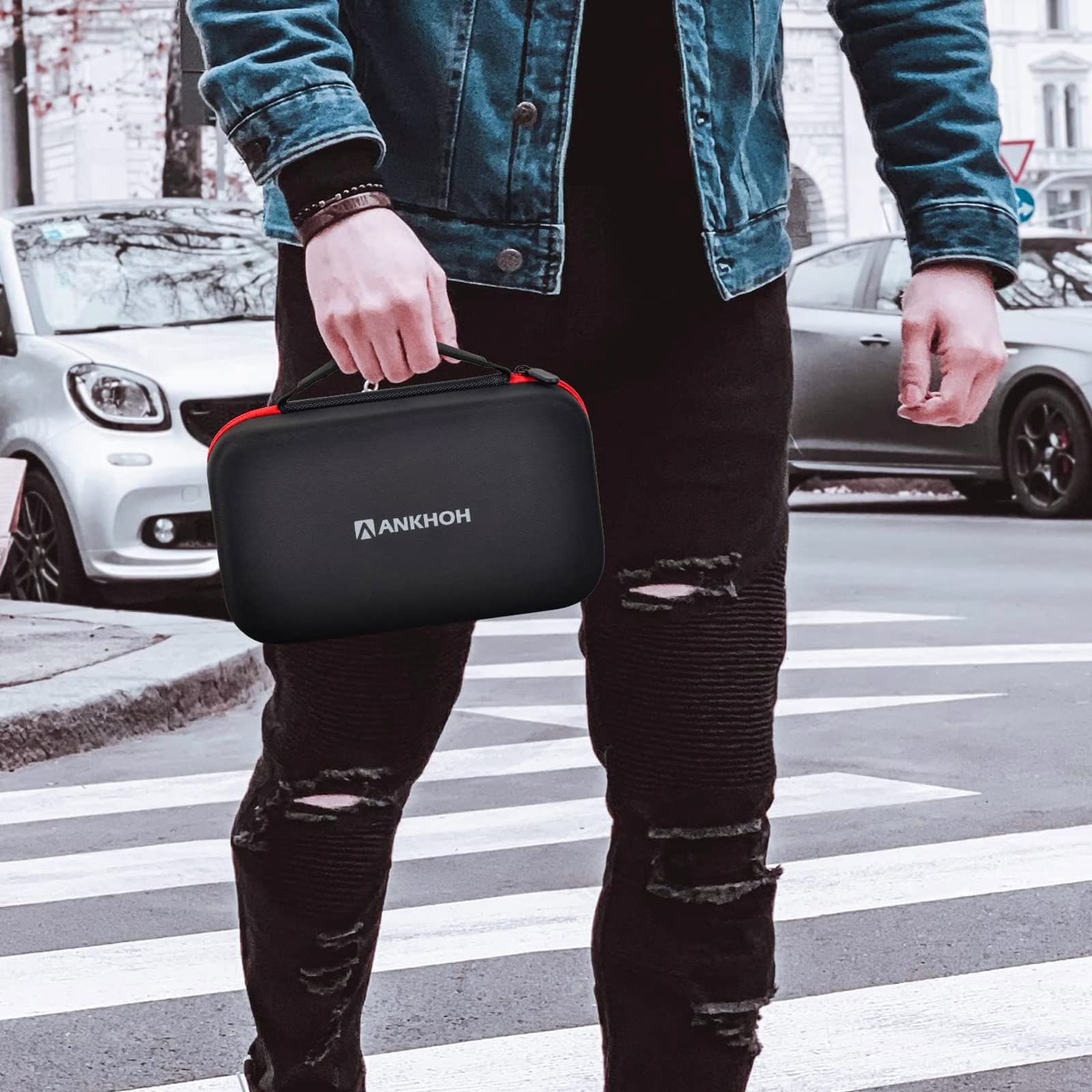 ANKHOH carrying case compact size fits in trunks or bags
