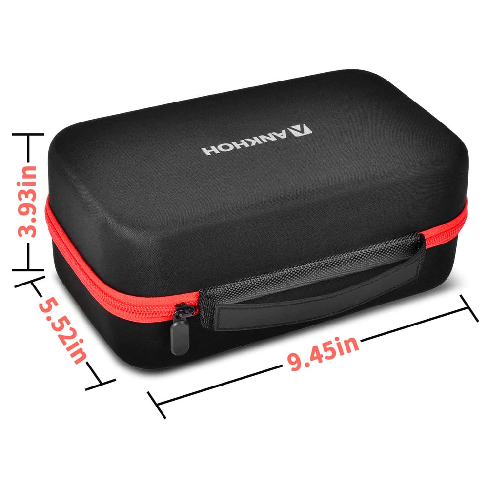 ANKHOH carrying case elastic strap holds cables in place for easy use