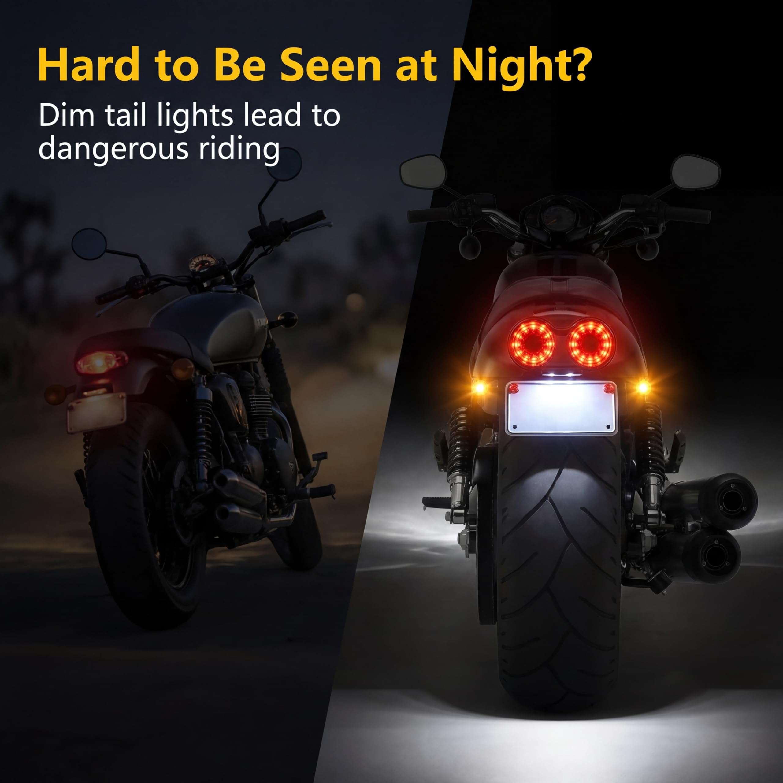 Anki HappiGo Ankia tail-light rear view with integrated license bracket