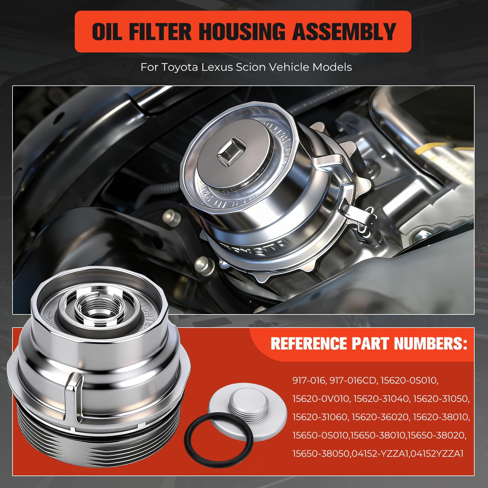 Anleecap filter wrench included to simplify installation and sealing.