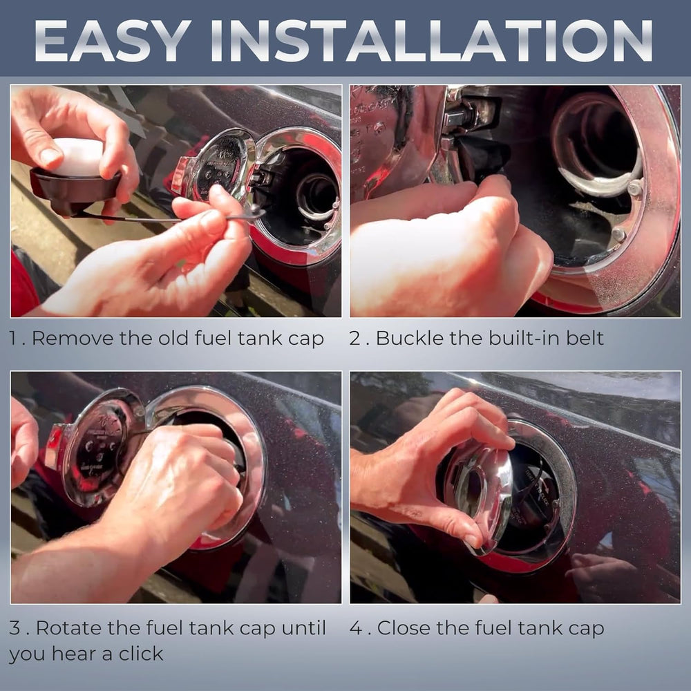 Anleecap gas cap for S550 front view delivers solid seal
