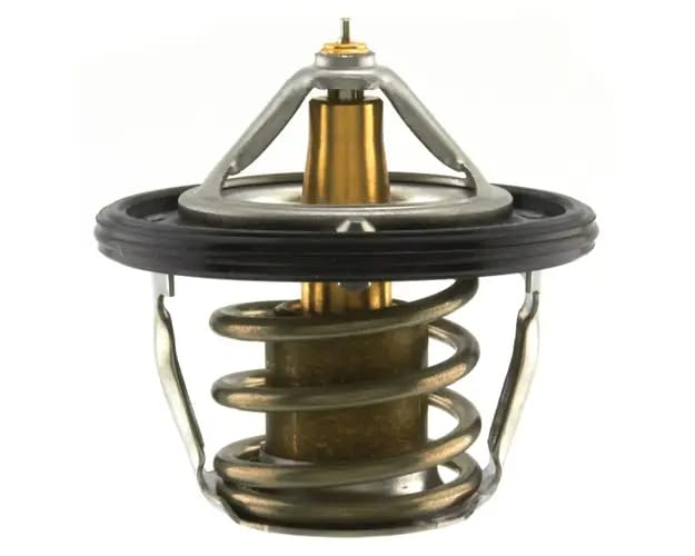 Thermostat and gasket show OEM-spec 82C/180F target for Subaru.