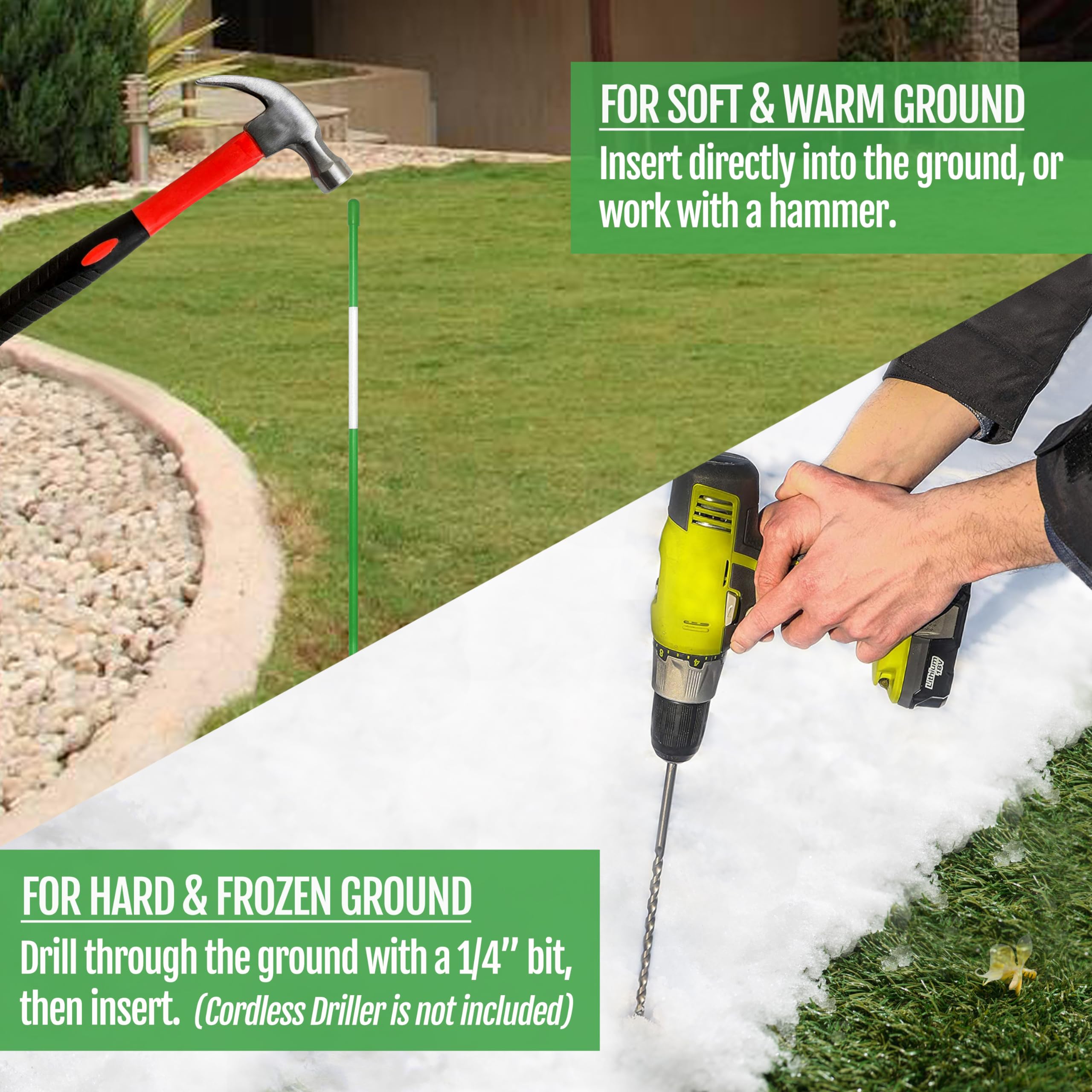 Anley lawn boundary marker helps protect gardens.