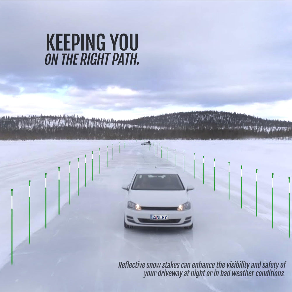 Anley marker with 8-inch reflective tape boosts night visibility.