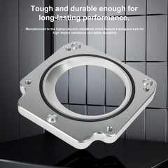 Anlseiod CNC billet aluminum construction delivers a strong, lightweight adapter.