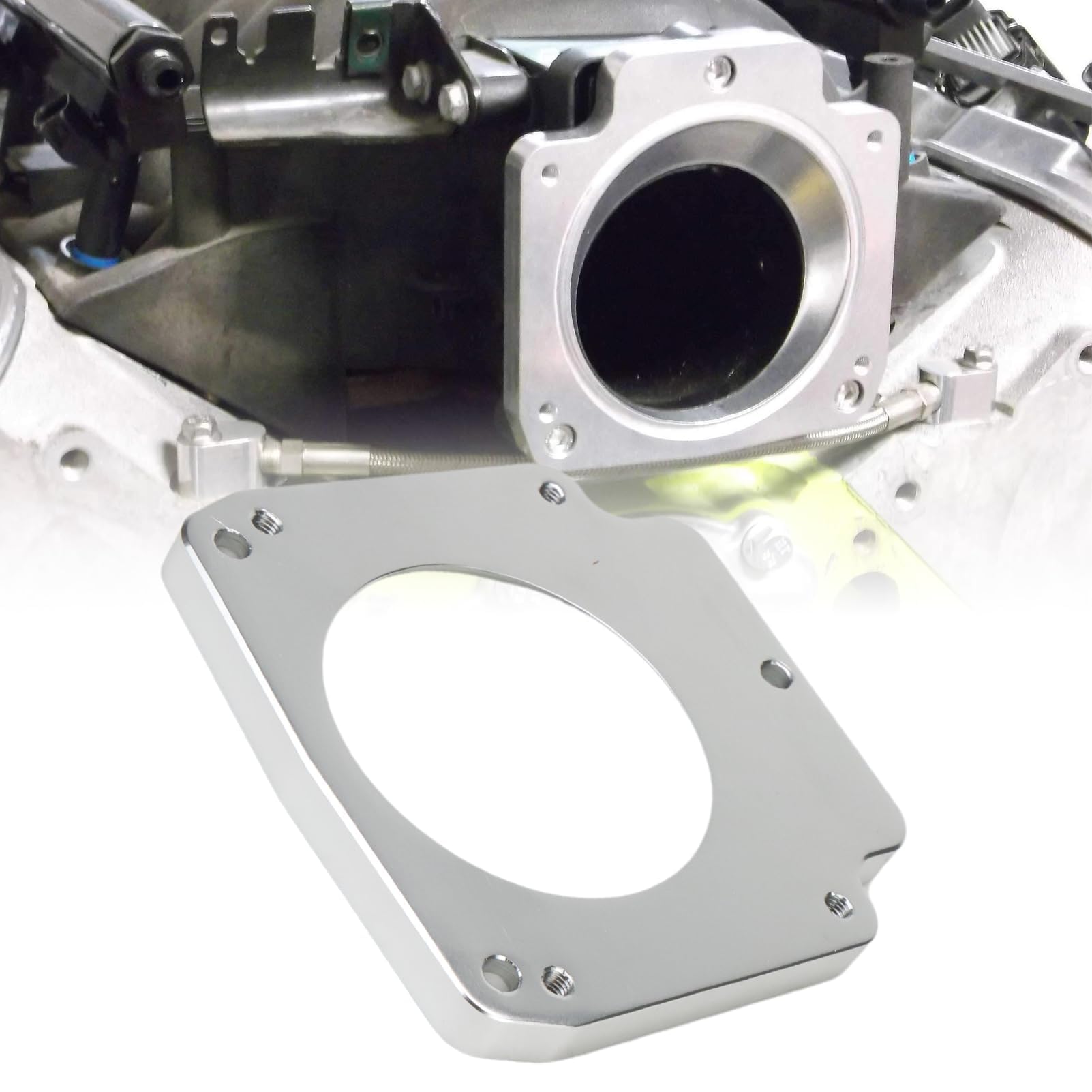 Anlseiod easy installation process for upgrading to a high-flow throttle body.