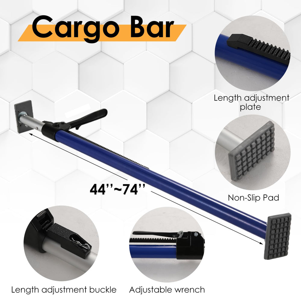 ANLU LOAD cargo bar universal fit demonstrates track mechanism and versatility