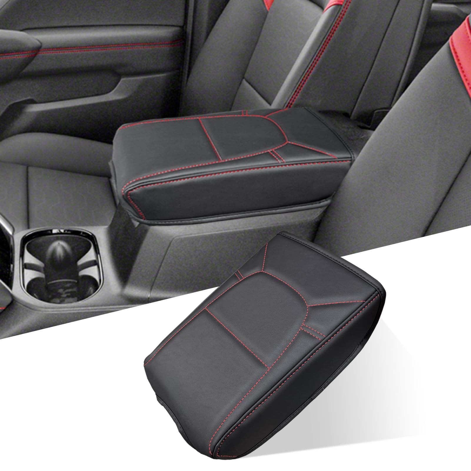 ANMOSVO center console cover for Colorado/Canyon, precise assembly fit and easy installation.