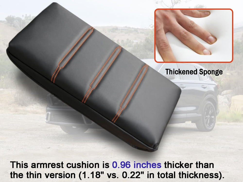 ANMOSVO CR-V armrest cushion leather texture adds premium feel and durability.