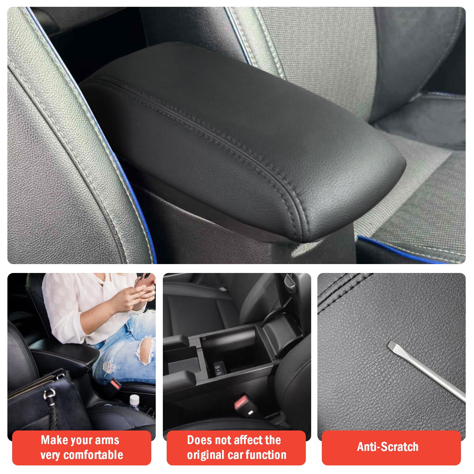 ANMOSVO durable leather material provides lasting protection and luxury.