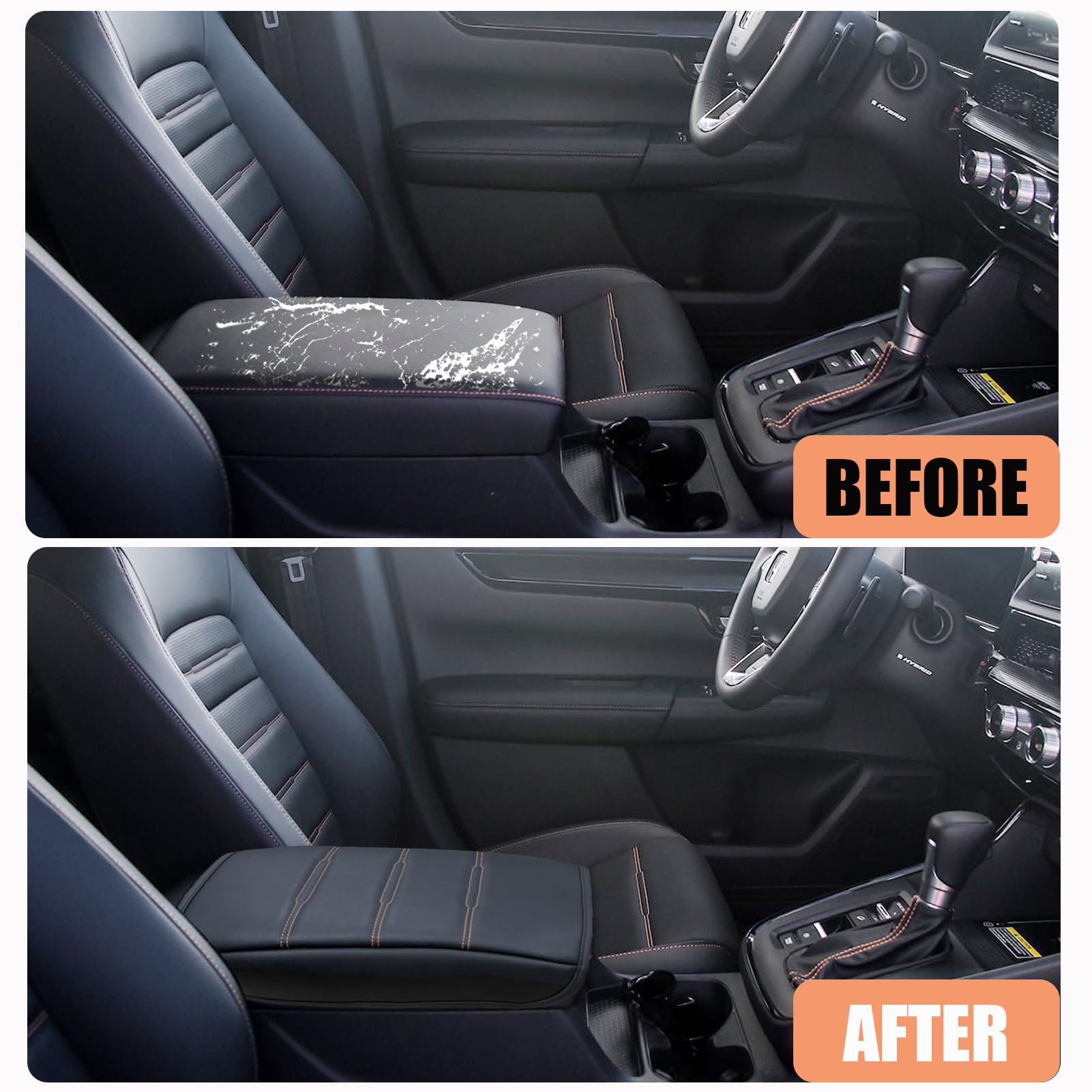 ANMOSVO Honda CR-V armrest cover is waterproof and easy to wipe clean.