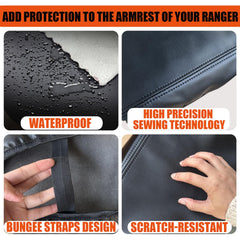 ANMOSVO Honda CR-V armrest protector in black shields from spills and wear