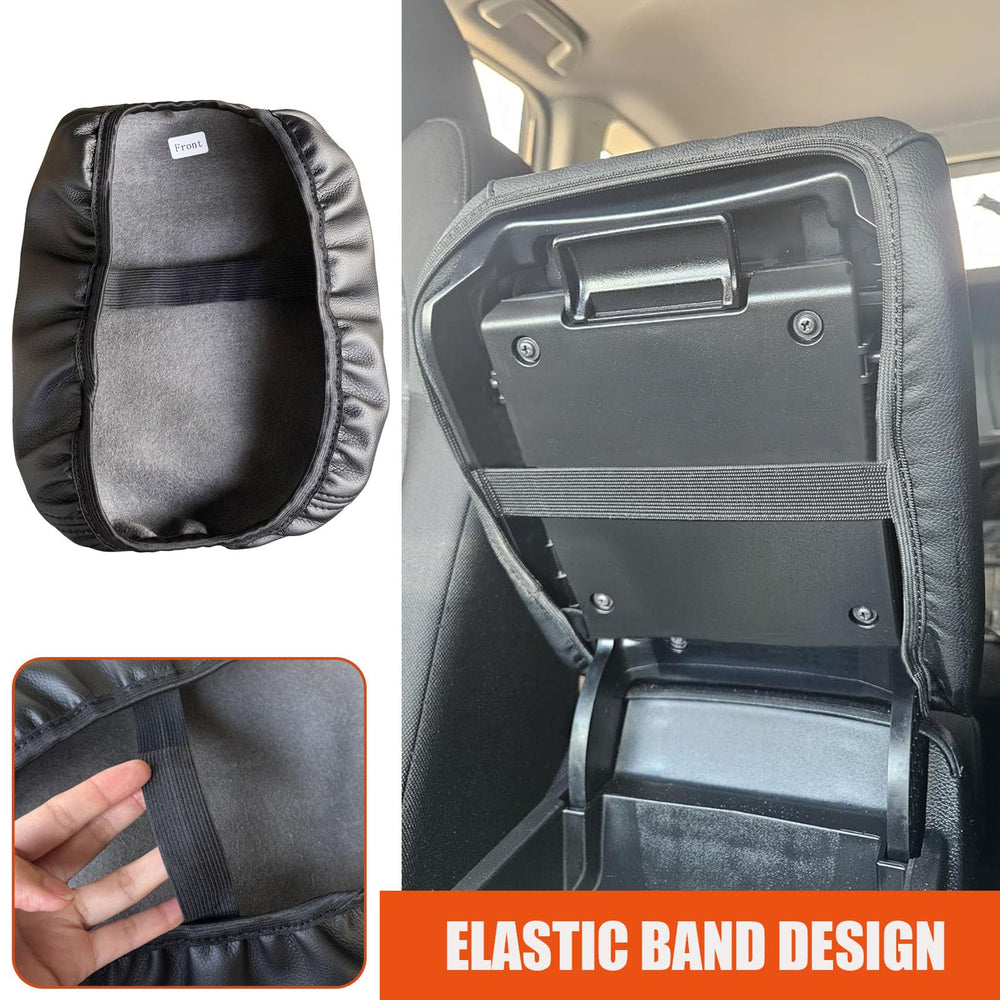 Easy installation of ANMOSVO center console cover on Honda CR-V in black