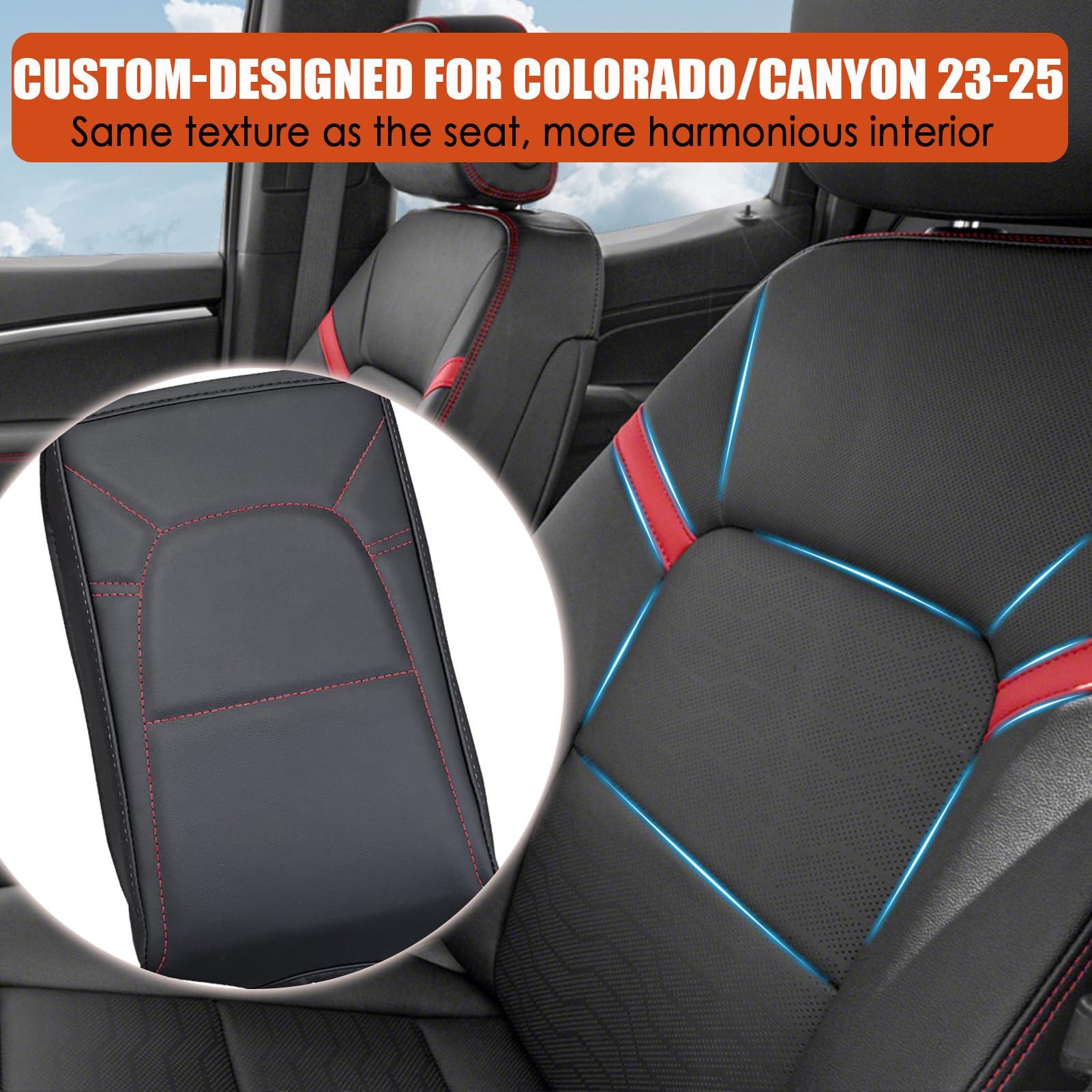 ANMOSVO soft faux leather material offers durable, comfortable protection.