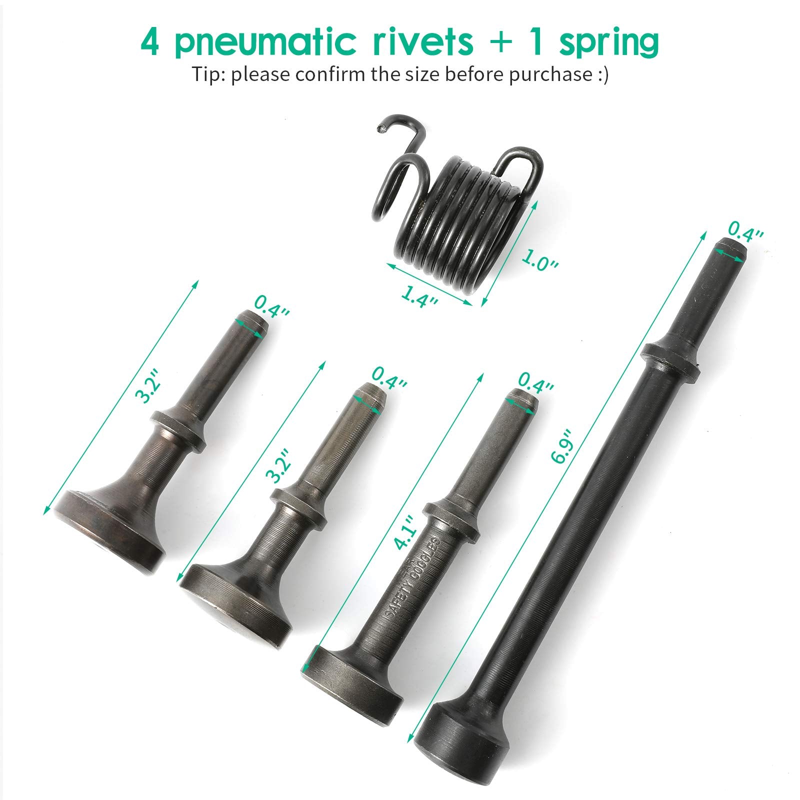 Anndason smoothing air hammer bit with 100 mm flat head for seam edging