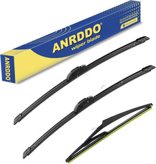 ANRDDO Nissan Rogue 26-17-12 inch wiper set provides clear visibility in rain